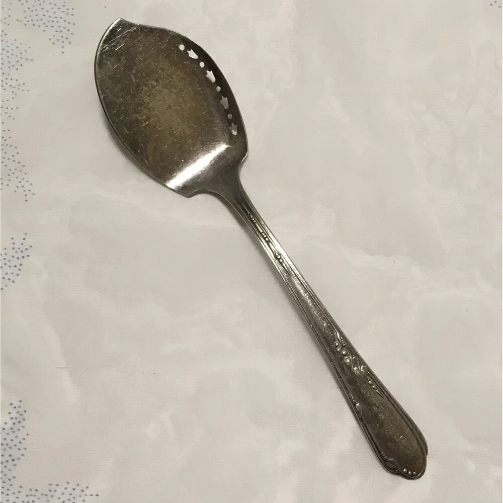 Vintage Silver Plate Jelly Spoon Server 1881 Rogers Oneida